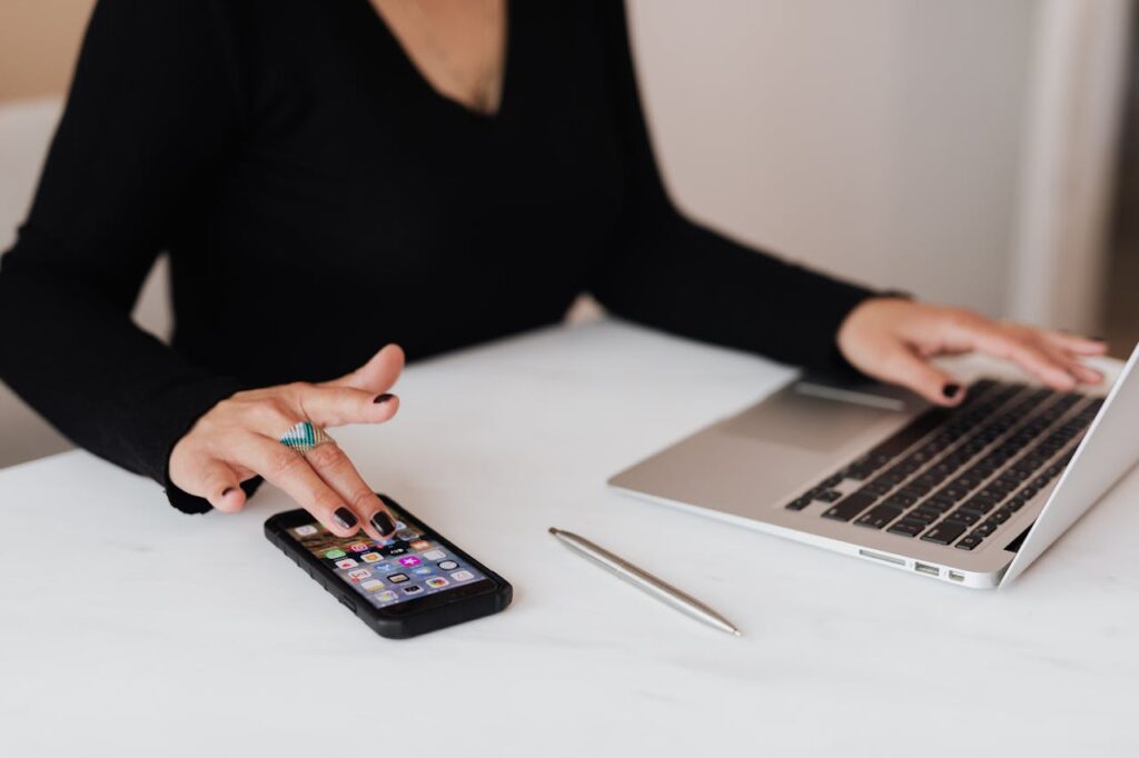 Woman registering for live training on high-ticket sales.